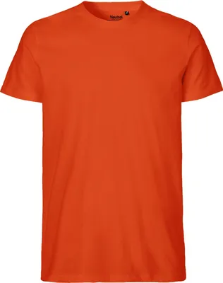 Produktbild von Neutral O61001 | Mens Fitted T-Shirt +GOTS- - Farbe: Orange - Größe: M