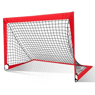 Produktbild von TolleTour Fußballtor 120 x 90 x 90 cm Faltbares Tragbares Fußballnetz Mini Fußball Tor für Kinder
