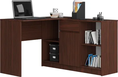 Produktbild von AKORD Furniture Factory OP0LZESVEN002, Wenge, 1 Schublade(n), Matt, 6 Regale, 1 Tür(en), 16 mm