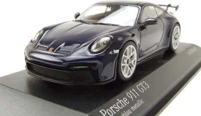 Produktbild von Minichamps 410069208 Porsche 911 (992) GT3 2021 blau metallic 1:43