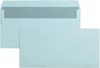 Produktbild von Briefumschläge DINlang 80g/qm selbstklebend VE=1000 Stück blau