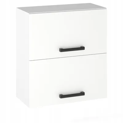 Produktbild von ULWEHOME Hängeschrank mit Klappfront, 60 cm, mit 2 Fronten, Weiß matt | Küchenmöbel der Serie EKO