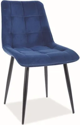 Productafbeelding van Eetkamerstoel, keukenstoel, set, chique marineblauw, 6-delig