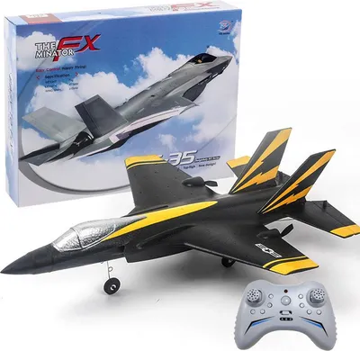 Produktbild von Fx935 Rc Flugzeug 2.4g 4ch F35 Kämpfer Epp Drone Fernsteuerung Flugzeug Elektroflugzeug Modell Spielzeug Schwarz