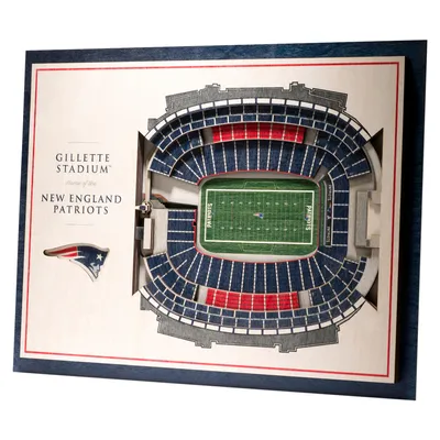 Produktbild von YouTheFan Holz Wanddeko Stadion New England Patriots 43x33cm