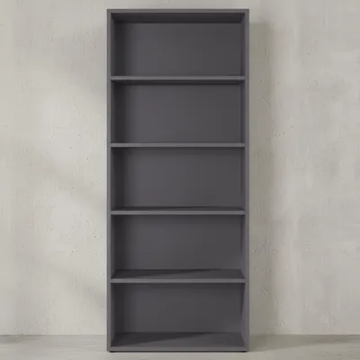 Produktbild von Aktenregal Universal XL hoch 197cm 80cm breit | 5 Ordnerhöhen Graphit | Büroregal  Germany | Büromöbel "Frankfurt" Kadima Design