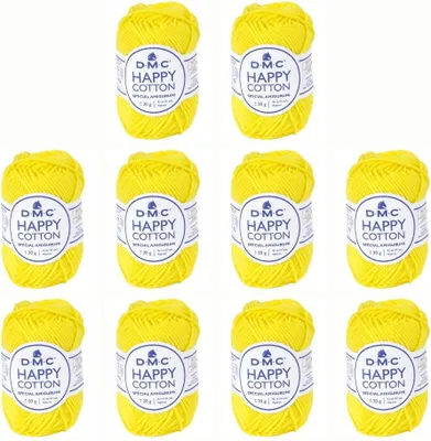 Image de 10 pelotes de DMC Happy Coton – fil doux 100 % coton, n° 392 (couleur 788)