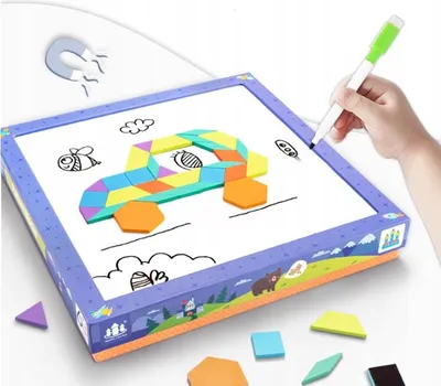 Zdjęcie produktu dla Magnetyczne Puzzle Klocki Kształty Zkb-987