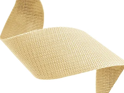 Obrázek produktu pro Popruh polypropylenový 25mm béžová, galanterie, metráž / 1 m
