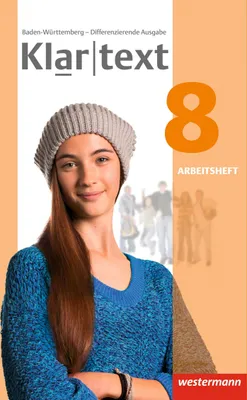 Produktbild von Klartext 8. Arbeitsheft. Differenzierende Ausgabe. Baden-Württemberg