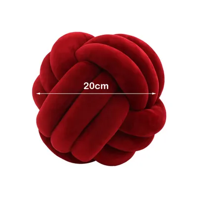 Produktbild von CANDeal 20cm Knotenkissen, Geknotetes Kissen für Sofa, Bett, Dekorat, Zierkissen Knoten, Knoten-Ball-Kissen