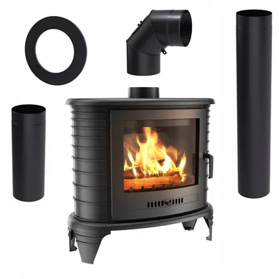 Immagine prodotto di Stufa a legna in ghisa K8 Ø 130 9 kW + accessori