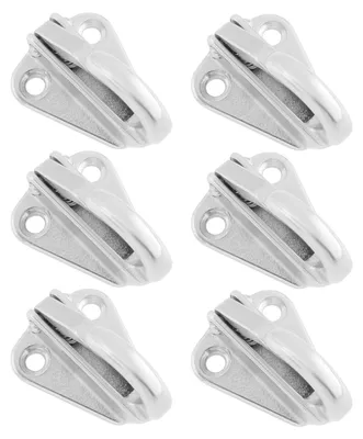 Produktbild von Inovra - Fenderhaken, 6 Stück - Edelstahl 316 - Federart: Schnellverbindungssystem - Robuster Haken - Langlebig - 42,5 x 31 mm - Schutzblechhaken
