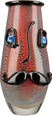Produktbild von Casablanca by Gilde  Glasart Design-Vase Beard mundgeblasen H. 30 cm,39870