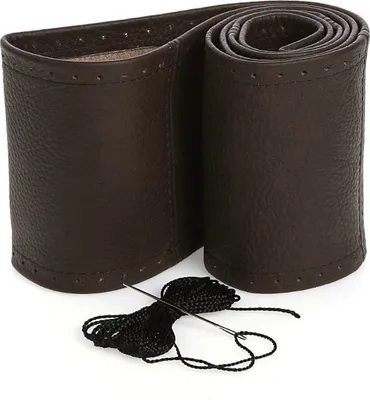 Produktbild von Lenkradbezug Lenkradschoner Lenkradhülle Echt Leder Braun Ø 37-39 /10,5 cm Neu