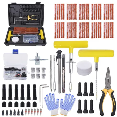 Productafbeelding van Bandenreparatieset met 100 stuks voor diverse toepassingen