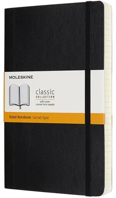 Produktbild von Moleskine Notizbuch Large/A5, Liniert, Erweiterte Seitenanzahl, Schwarz