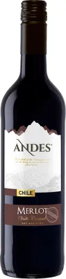 Produktbild von Andes Merlot Qualitätswein trockener Rotwein aus Chile 750ml