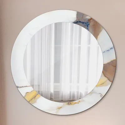 Produktbild von Ø60cm Modern Spiegel - Wandspiegel Wandmontage- Schlafzimmer - Tropisch Palme