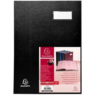 Produktbild von Exacompta 22240E Unterschriftenmappe Direktion 24 Fächer 24x32cm Farben sortiert