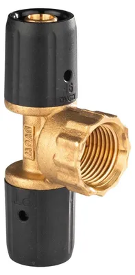 Produktbild von Selfio-Steck Aluverbund Steckfitting T-Stück mit Innengewinde 16 x 2 - 1/2" - 16 x 2 mm DVGW
