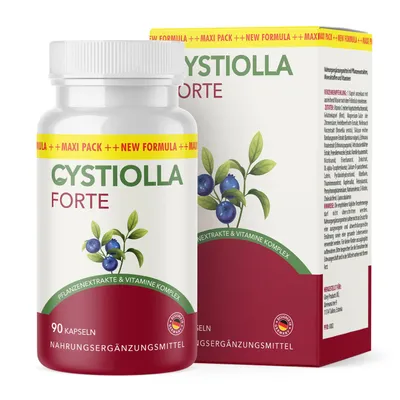 Produktbild von Cysti Norm Forte Kapseln - mit wertfollen Inhaltsstoffen - Qualität für Männer und Frauen - 90 Kapseln Inhalt