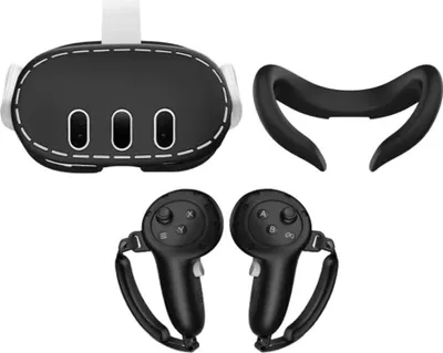 Immagine prodotto di VORTEX VR Set Protettivo 3-in-1 in Silicone per Meta Quest 3 / 3S / 2 – Copertura Occhiali, Protezione Viso & Controller con Cinturino – Accessori VR