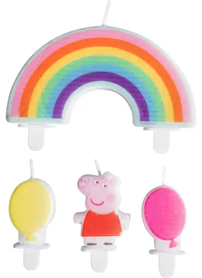 Obrázek produktu pro Svíčky, figurky prasátka Peppa, 4 ks.