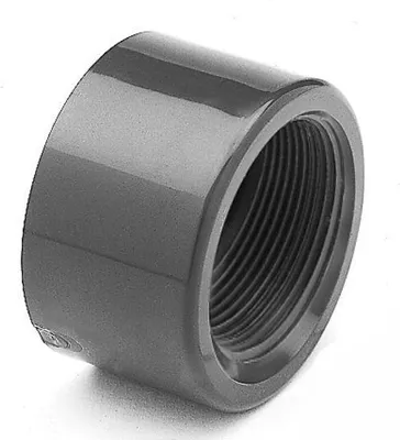 Produktbild von PVC Reduzierung kurz | Ø 25 mm | Klebestutzen X 3/8" IG | PN16 | grau