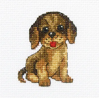 Obrázok produktu pre RTO Súprava na vyšívanie krížom-krážom "Kleiner Tike" h236, počet motívov, 9x9 cm
