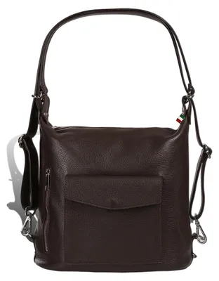 Produktbild von Florence Rucksack Damen Echtleder Tasche/Rucksack dunkelbraun D2ORF103N6