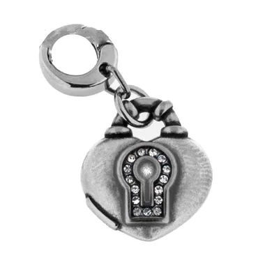 Produktbild von Fossil Anhänger Charms JF86782040 Herz mit Schloss Strass