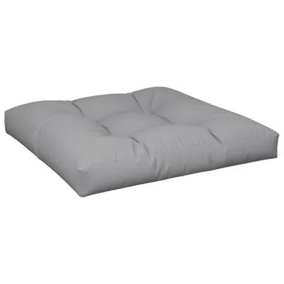 Image de Coussin de palette gris 80x80x12 cm tissu
