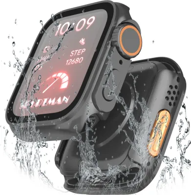 Produktbild von INF Wasserdichtes Gehäuse für Apple Watch 44 mm Schwarz