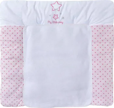 Produktbild von Baby-Delux Wickelauflage  70x75 inkl. abnehmbarer Frotteeauflage Magic Stars Rosa Wickelunterlage Wickelkommode, Wickeltisch Baumwolle waschbar