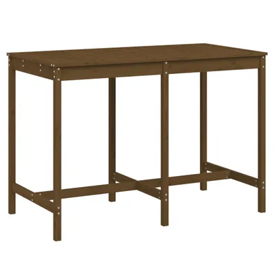Image de Table de jardin marron miel 159,5x82,5x110cm bois massif de pin