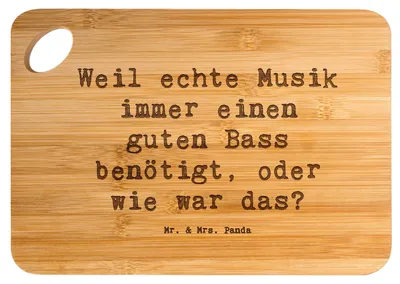 Produktbild von Mr. & Mrs. Panda Hackbrett Spruch Schlagzeug Basswunder - Transparent - Geschenk, vesperbrett, Musiker, Instrument, Schneidebrett, Präsenz, Lernen, Beats, Schlagzeuger