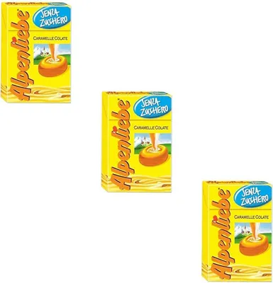 Produktbild von 3x Perfetti Alpenliebe Süßigkeiten Honig Geschmack Bonbon Lollies 49g