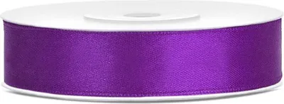 Produktbild von Satinband 12 mm/25 m Lila Party Deko