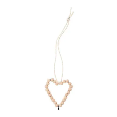Image de Petit pendentif en bois en forme de cœur