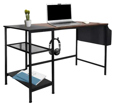 Obrázek produktu pro hjh KANCELÁŘSKÝ PRACOVNÍ PROSTOR H stůl I počítačový stůl 76,0 x 120,0 x 60,0 cm