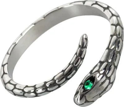 Produktbild von Ring Schlange mit Zirkonia: Gothic Wickelring 53 (16.8 mm Ø)