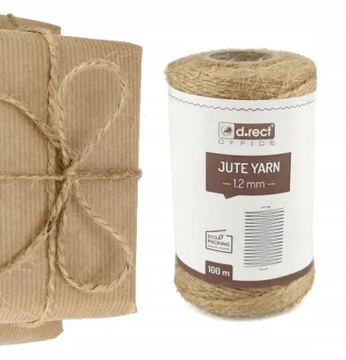 Zdjęcie produktu dla Sznurek Jutowy Ozdobny Naturalny Z Juty 1.2Mm 100M