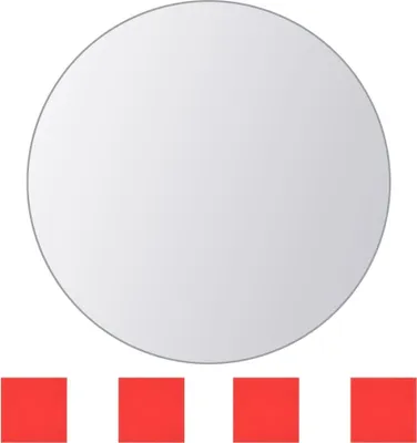 Produktbild von "2026 Modern"Wandspiegel - Silber 8-tlg. Spiegelfliesen-Set Rund Glas Promotion8162033