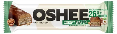 Zdjęcie produktu dla Oshee Wafel Z Kremem Kakaowym Oraz Nadzienie Orzechowe Wysokobiałkowy 37 G
