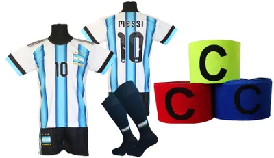 Produktbild von MESSI ARGENTINIEN Kinder-Fußballset - Größe 164 + Stirnband