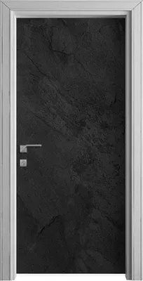 Produktbild von Tür Selbstklebende 90x210 cm Türfolie Türtapete Klebefolie -  schwarze Stein