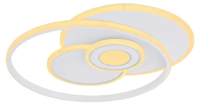 Produktbild von LED Deckenleuchte, Fernbedienung, dimmbar, Chromring, L54cm
