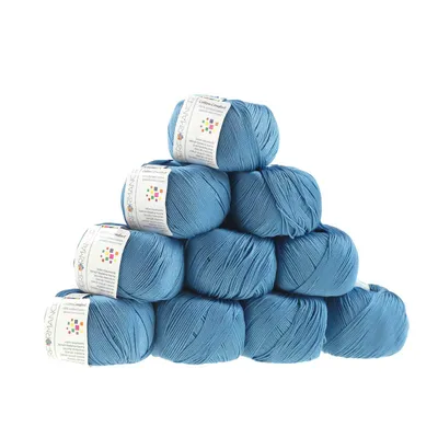 Strickgarn Cotton Comfort blau