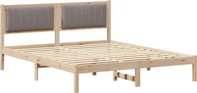 Obrázek produktu pro vidaXL Rám postele s čalouněným čelem Taupe 160 x 200 cm